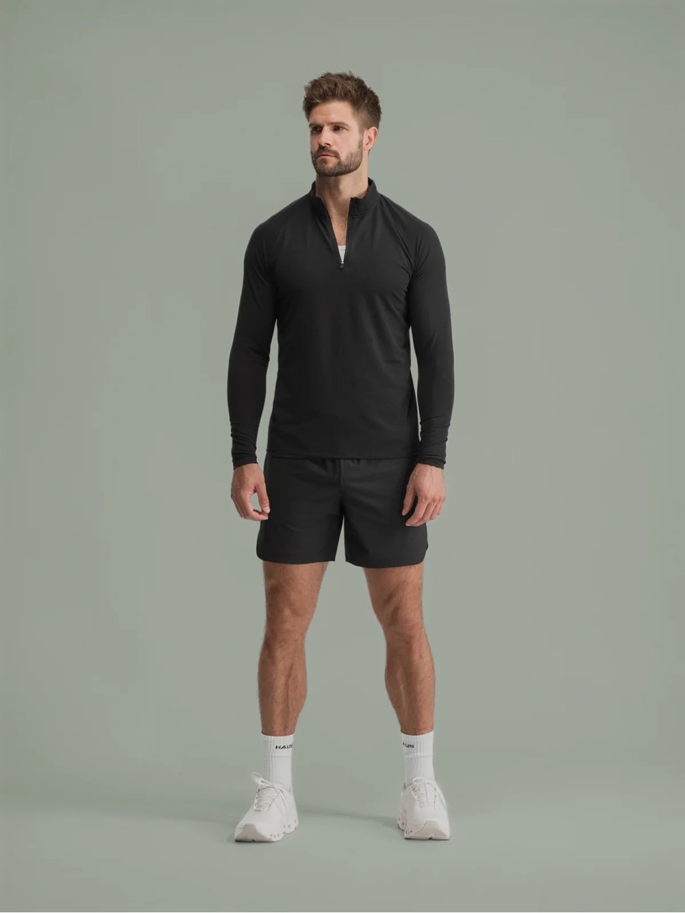 Haus Squidhaus Quarter Zip Performance Top Size M Essential Tiktok NEW